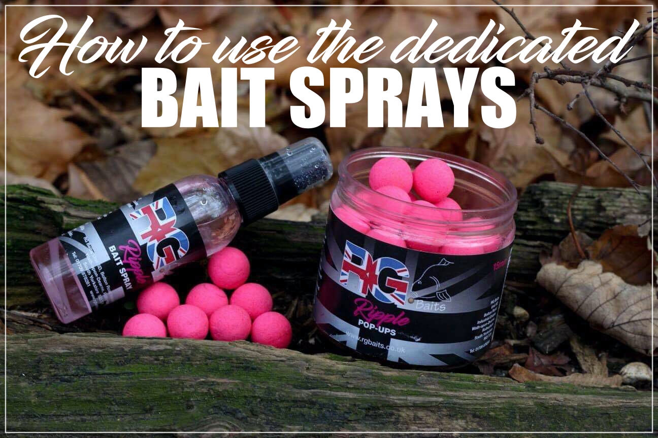 What is the best way to use the dedicated bait sprays?